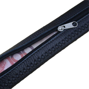 2022  togo  leather  strip with   ratchet buckle hide money zipper