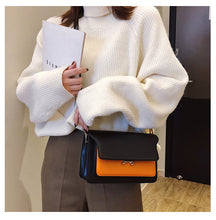 Load image into Gallery viewer, Contrast Color Leather Shoulder Bags For Women