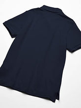 Load image into Gallery viewer, Boys Single Short Sleeve Pique Polo, Nautico, Large