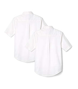 French Toast Boys' Short Sleeve Oxford Dress Shirt (Standard & Husky),