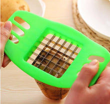 Load image into Gallery viewer, kitchen gadgets 2 Blades Potato Cutter Chopper Stainless French Fries Slicer for kitchen cortador de vegetales Home Kitchen Tool
