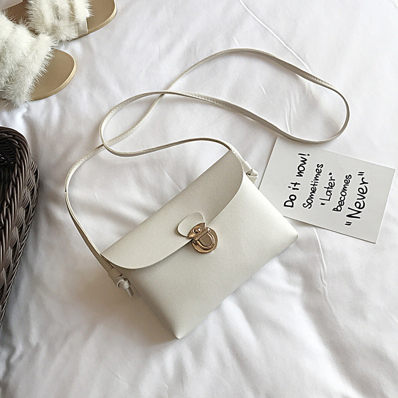 Women's Bag New Pouch Korean Mini Mortise Lock Small Square Bag Women's Shoulder Crossbody Bag Trendy Women's Bags
