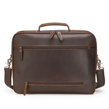 Load image into Gallery viewer, Vintage Crazy Horse Leather Men&#39;s Briefcase Laptop Bag