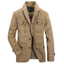 Load image into Gallery viewer, Autumn Cotton Multi Pockets Single-breasted Casual Blazers