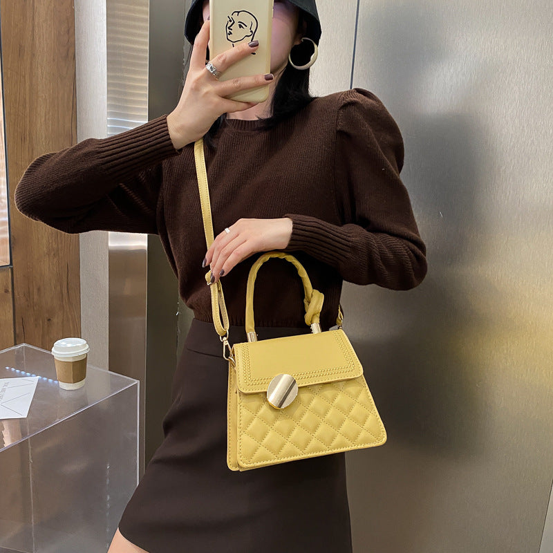 Small Square Stiletto Shoulder Bag For Women, Korean Fashion