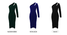 Load image into Gallery viewer, Slim Slim Shoulder Wrap Hip Dress