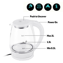 Load image into Gallery viewer, 2L Stainless Steel Glass Anti Hot Electric Kettle Off Automatically Electric Kettle Insulation Household Appliances