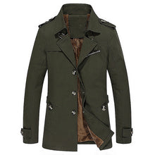 Load image into Gallery viewer, Winter Velvet Plus Thick Warm Military Style Outdoor Jacket Slim Fit Men Parkas Coat