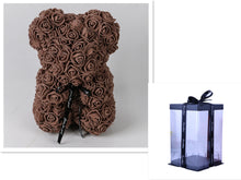 Load image into Gallery viewer, Valentine&#39;s Day Gift Rose Bear Eternal Flower Rose Teddy Bear PE Foam Bear 25cm Valentines Day