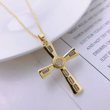 Load image into Gallery viewer, Niche Personality Hip Hop Mens Cross Necklace Pendant