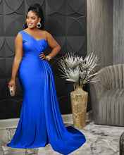 Load image into Gallery viewer, Tight Socialite Women&#39;s Clothes Crossbody Fishtail Evening Dress