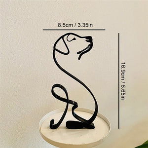 Dog Abstract Art Sculpture