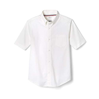 French Toast Boys' Short Sleeve Oxford Dress Shirt (Standard & Husky),