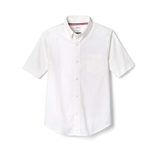 French Toast Boys' Short Sleeve Oxford Dress Shirt (Standard & Husky),