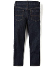 Load image into Gallery viewer, Boys Basic Straight Leg Jeans, Dk Rinse Wash,