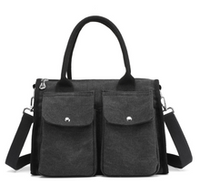 Load image into Gallery viewer, Canvas Women Bags for Women 2021 Doctor Bag Ladies Hand Bags Handbag Designer Totes Casual Canvas Crossbody Bag Shoulder Hobo