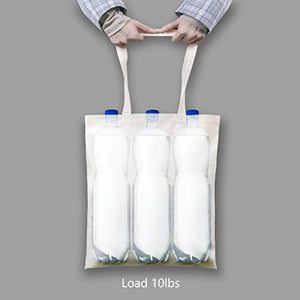 TOPDesign 5 | 12 | 24 | 48 | 192 Pack Economical Cotton Tote Bag, Lightweight Medium Reusable Grocery Shopping Cloth Bags, Suitable for DIY, Advertising, Promotion, Gift, Giveaway, Activity (5-Pack)
