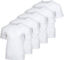 Load image into Gallery viewer, 5 Pack: Boys Girls Active Athletic Quick Dry Dri Fit Short Sleeve T-Shirt Crew Neck Tops Teen Gym Undershirts Tees Youth Basketball Clothes Moisture Wicking Performance-Set 11,Medium (8-10)