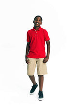 Load image into Gallery viewer, French Toast Boys Short Sleeve Pique Polo Shirt (Standard &amp; Husky), Yellow, 10-12