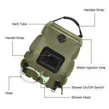 Load image into Gallery viewer, Great Solar Heated Shower Water / Hydration Bags For Outdoor/ Hiking/ Camping