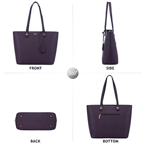 Handbags for Women Shoulder Bags Tote Satchel Hobo 3pcs Purse Set Pearlescent-Khaki