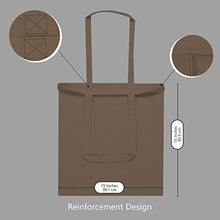 Load image into Gallery viewer, TOPDesign 5 | 12 | 24 | 48 | 192 Pack Economical Cotton Tote Bag, Lightweight Medium Reusable Grocery Shopping Cloth Bags, Suitable for DIY, Advertising, Promotion, Gift, Giveaway, Activity (5-Pack)