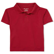 Load image into Gallery viewer, Boys Single Short Sleeve Pique Polo, Nautico, Large