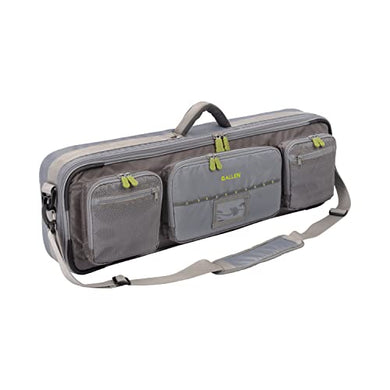 Cottonwood Fly Fishing Rod & Gear Bag Case, Fits 4-Piece, 9.5-Foot Fishing Rods, Heavy-Duty Honeycomb Frame, 1674 CU in / 27 L, Gray/Lime 6379