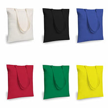 Load image into Gallery viewer, TOPDesign 5 | 12 | 24 | 48 | 192 Pack Economical Cotton Tote Bag, Lightweight Medium Reusable Grocery Shopping Cloth Bags, Suitable for DIY, Advertising, Promotion, Gift, Giveaway, Activity (5-Pack)