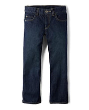 Load image into Gallery viewer, Boys&#39; Basic Bootcut Jeans, Dk Jupiter, 6 husky