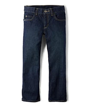 Load image into Gallery viewer, Boys&#39; Basic Bootcut Jeans, Dk Jupiter, 6 husky