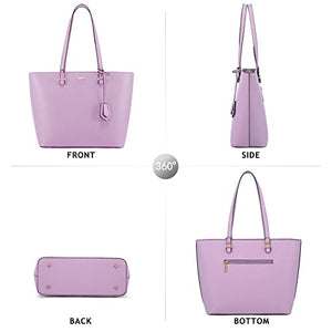 Handbags for Women Shoulder Bags Tote Satchel Hobo 3pcs Purse Set Pearlescent-Khaki