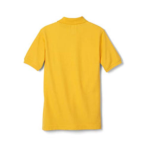 French Toast Boys Short Sleeve Pique Polo Shirt (Standard & Husky), Yellow, 10-12