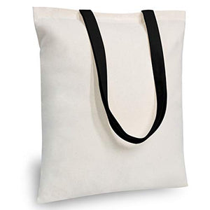 TOPDesign 5 | 12 | 24 | 48 | 192 Pack Economical Cotton Tote Bag, Lightweight Medium Reusable Grocery Shopping Cloth Bags, Suitable for DIY, Advertising, Promotion, Gift, Giveaway, Activity (5-Pack)