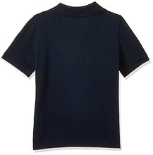 Load image into Gallery viewer, Boys Single Short Sleeve Pique Polo, Nautico, Large