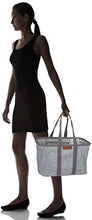 Load image into Gallery viewer, CleverMade 30L SnapBasket LUXE - Reusable Collapsible Durable Grocery Shopping Bag - Heavy Duty Large Structured Tote, Heather Grey