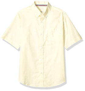 French Toast Boys' Short Sleeve Oxford Dress Shirt (Standard & Husky),