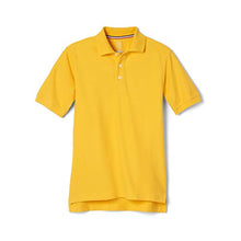 Load image into Gallery viewer, French Toast Boys Short Sleeve Pique Polo Shirt (Standard &amp; Husky), Yellow, 10-12