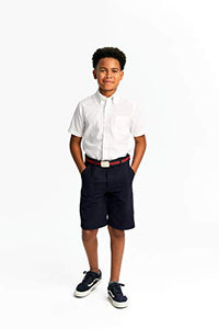 French Toast Boys' Short Sleeve Oxford Dress Shirt (Standard & Husky),