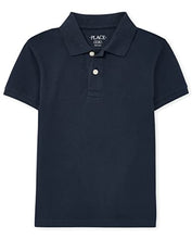 Load image into Gallery viewer, Boys Single Short Sleeve Pique Polo, Nautico, Large