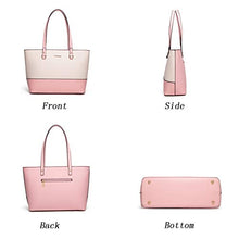 Load image into Gallery viewer, Women Fashion Handbags Tote Bag Shoulder Bag Top Handle Satchel Purse Set 4pcs (Beige)
