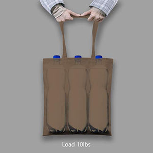 TOPDesign 5 | 12 | 24 | 48 | 192 Pack Economical Cotton Tote Bag, Lightweight Medium Reusable Grocery Shopping Cloth Bags, Suitable for DIY, Advertising, Promotion, Gift, Giveaway, Activity (5-Pack)