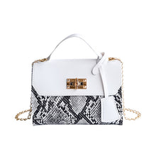 Load image into Gallery viewer, Serpentine Handbags For Women 2021 New Soft PU Shoulder Bags Female Small Square Messenger Bags Ladies Travel Chain Crossbody