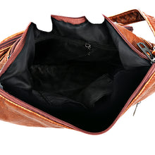 Load image into Gallery viewer, Washed Leather One Shoulder Casual Crossbody Bag
