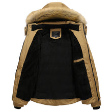 Load image into Gallery viewer, Mens Thick Winter Hooded Big Size Stand Collar Jacket