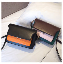 Load image into Gallery viewer, Contrast Color Leather Shoulder Bags For Women