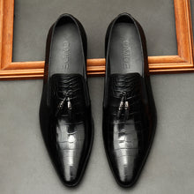 Load image into Gallery viewer, Formal Men Business Dress Pointed Toe Shoes Genuine Leather Mens