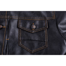 Load image into Gallery viewer, Fleece Warm Thick Winter Faux Leather PU Motorcycle Jacket