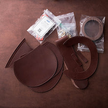 Load image into Gallery viewer, Vegetable Tanned Natural Cowhide Material DIY Retro Shoulder Bag
