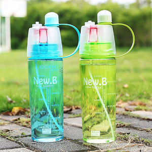 400ML::600ml Sport Water Bottle Spray Bottle Space